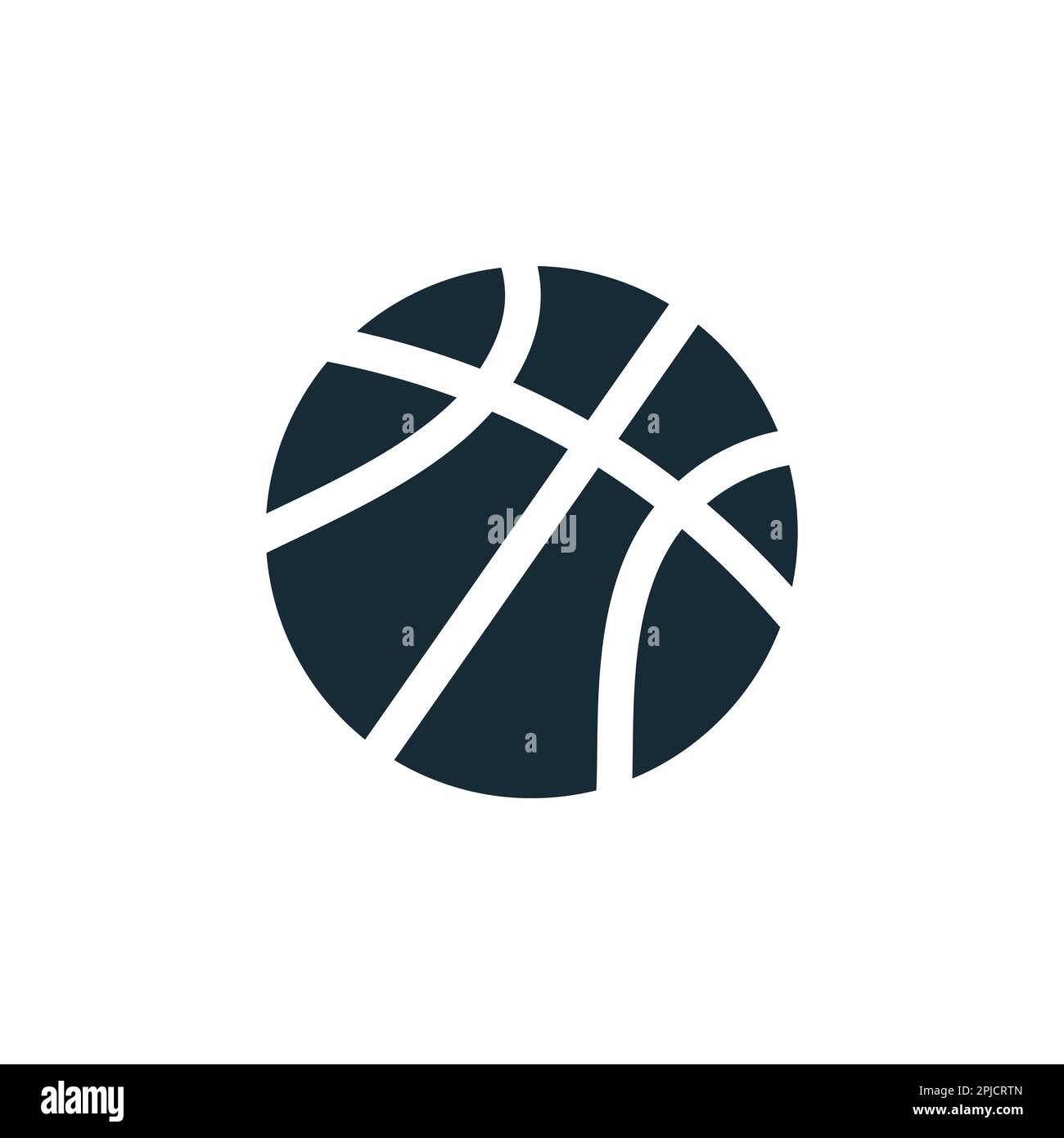 Basket-ball, ball Icon Design Template Elements Illustration de Vecteur