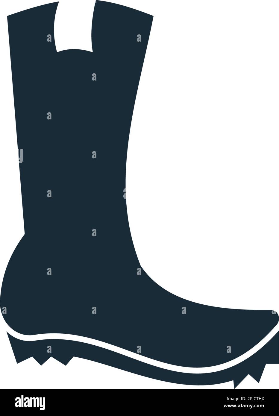 Cowboy Boot Icon Vector logo Template Illustration Design Illustration de Vecteur