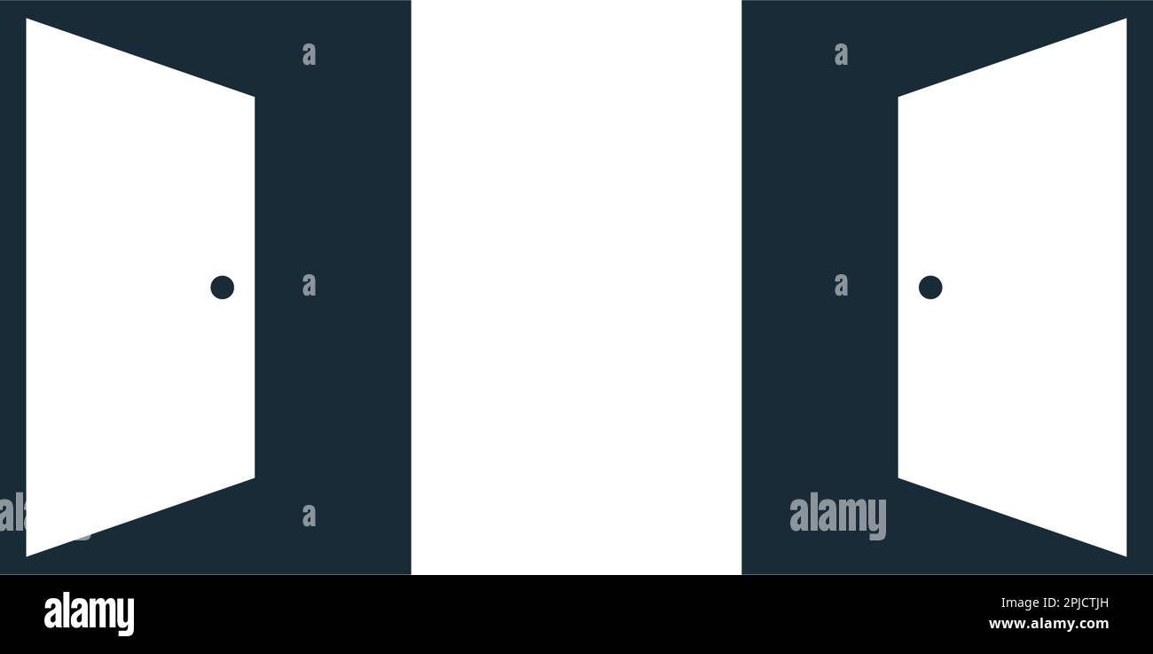 Icône de porte Vector logo Template Illustration Design Illustration de Vecteur