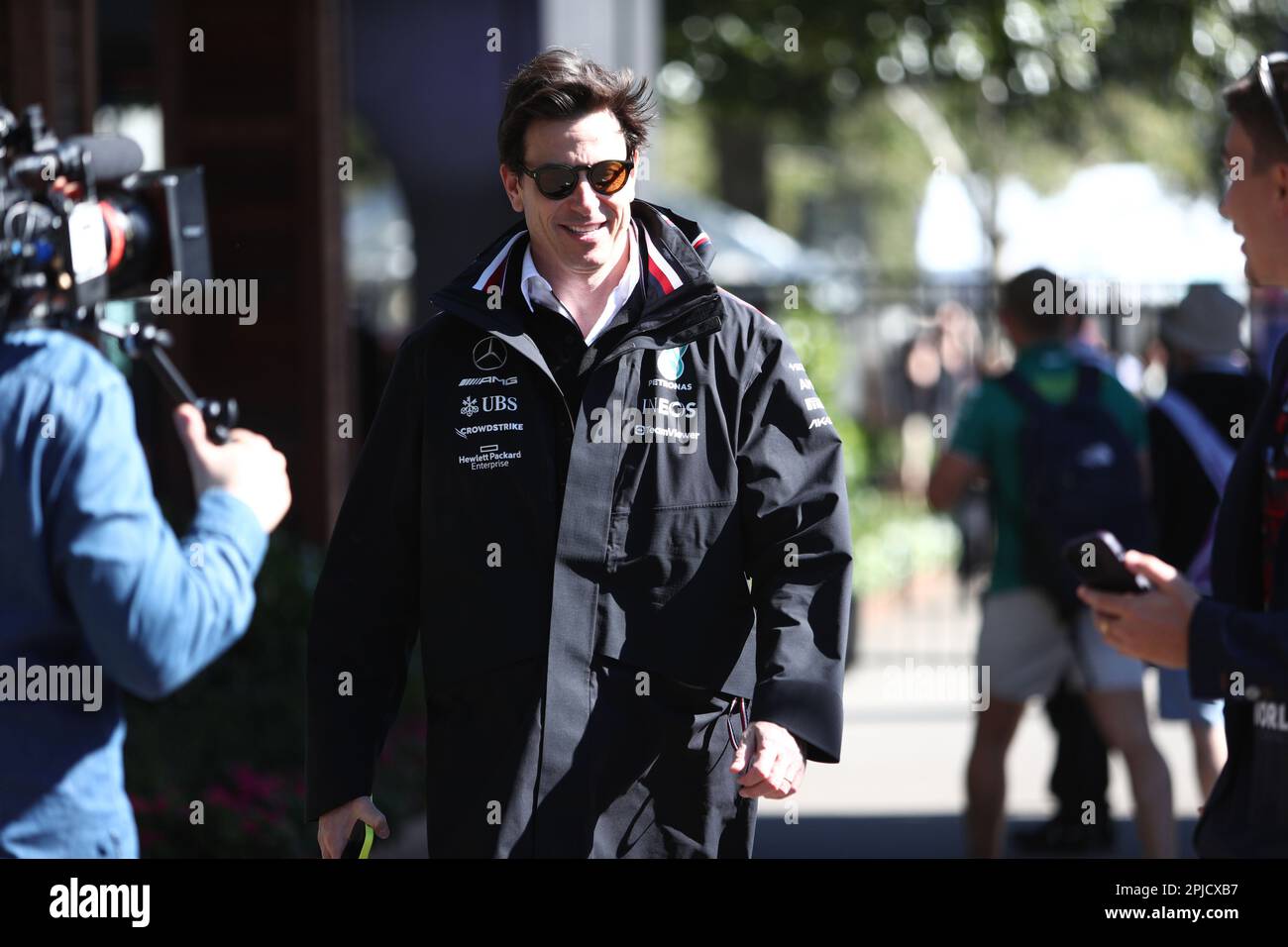 Albert Park, Melbourne, Victoria, Australie. 02nd avril 2023. FIA Formula One World Championship 2023 - Formule 1 Rolex Australian Grand Prix - Mercedes-AMG Petronas F1 Team Chief Toto Wolff pendant le Championnat du monde Formule 1 de la FIA 2023 crédit d'image : brett keating/Alay Live News Banque D'Images