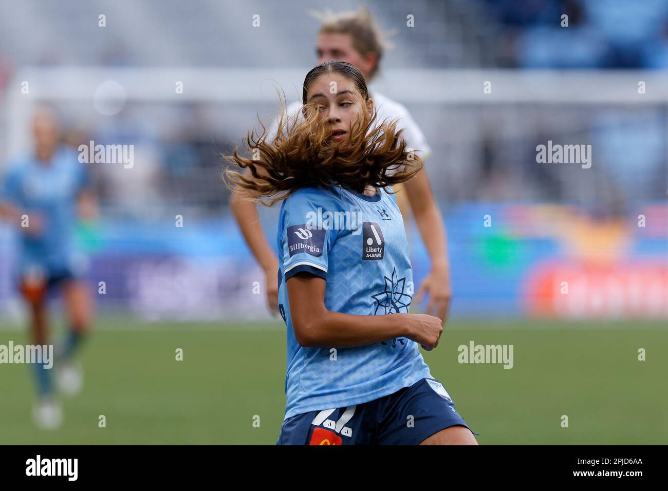 Indiana dos Santos du FC de Sydney en action pendant le match entre Sydney et Newcastle au stade Allianz de 1 avril 2023 à Sydney, en Australie Banque D'Images