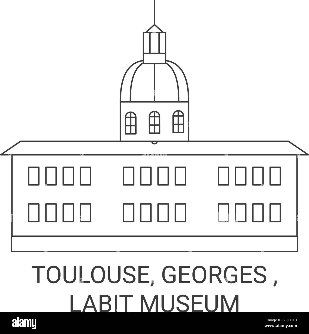 France, Toulouse, Georges , Musée Labit voyage illustration vectorielle Illustration de Vecteur