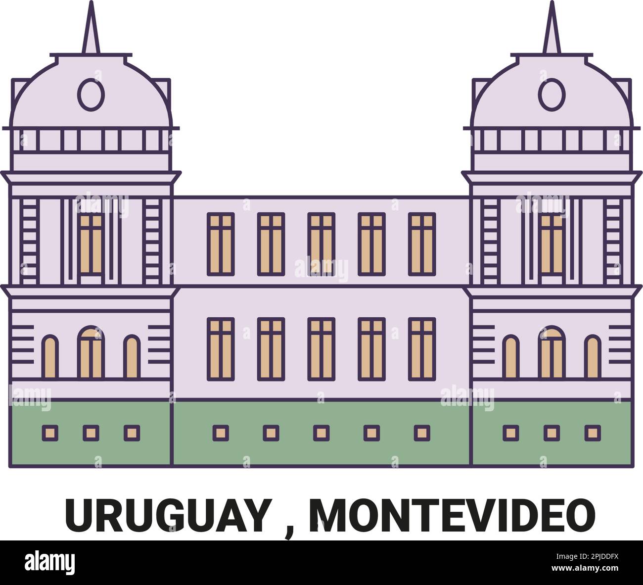 Uruguay , Montevideo voyage illustration vecteur Illustration de Vecteur