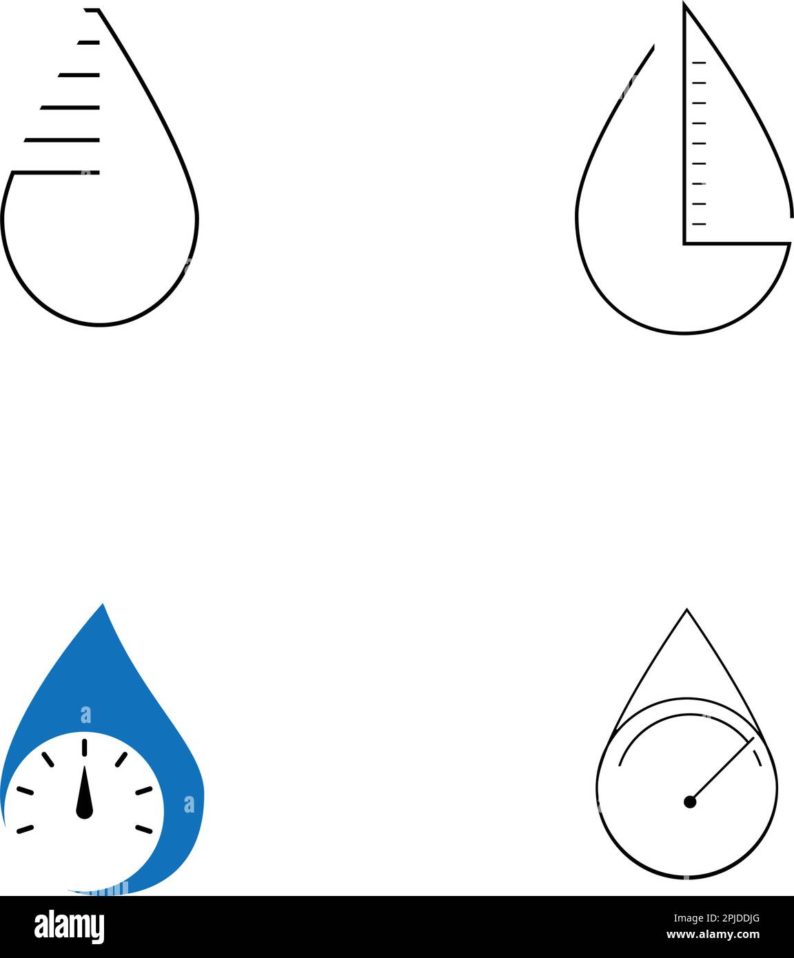 motif simple représentant le logo de l'hydromètre Illustration de Vecteur