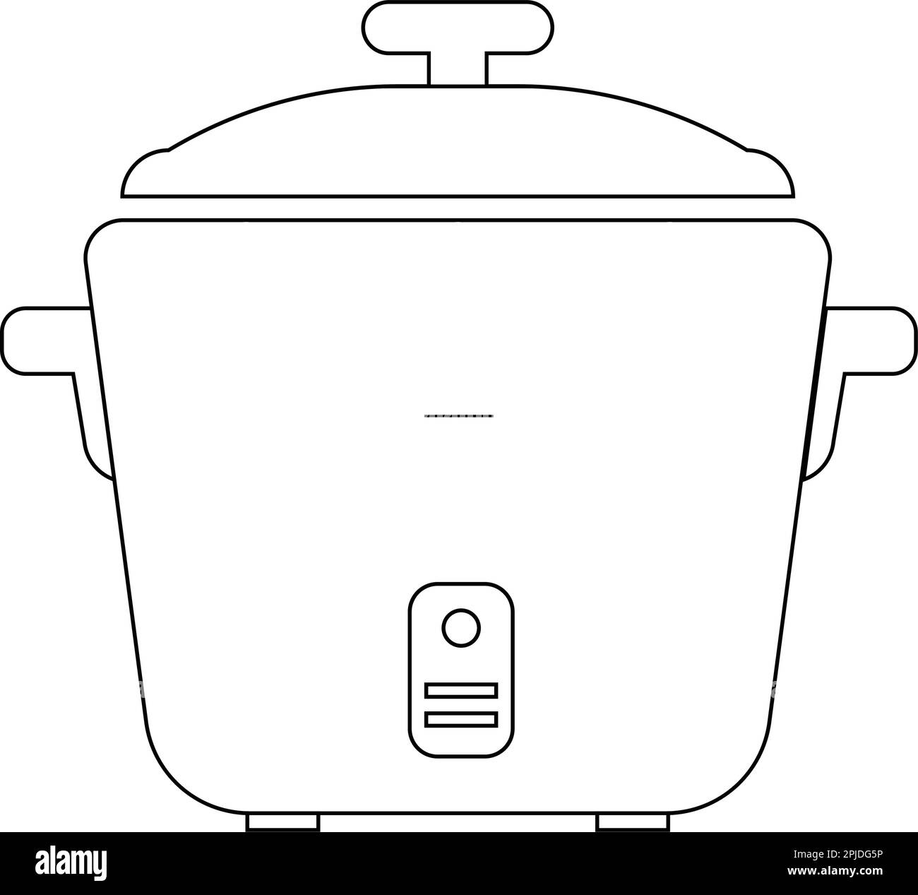 modèle vektor icône cuiseur à riz Illustration de Vecteur