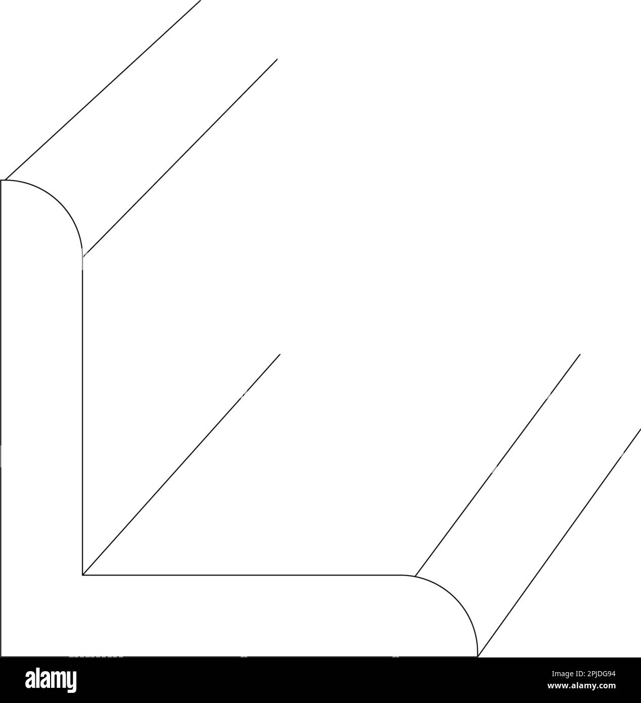 Icône de vecteur de produit en acier. Je forme profil et long. Cet alliage de fer est constitué de carbone et d'une résistance à la traction élevée. Utiliser comme poutre, cadre, poutre ou str Illustration de Vecteur