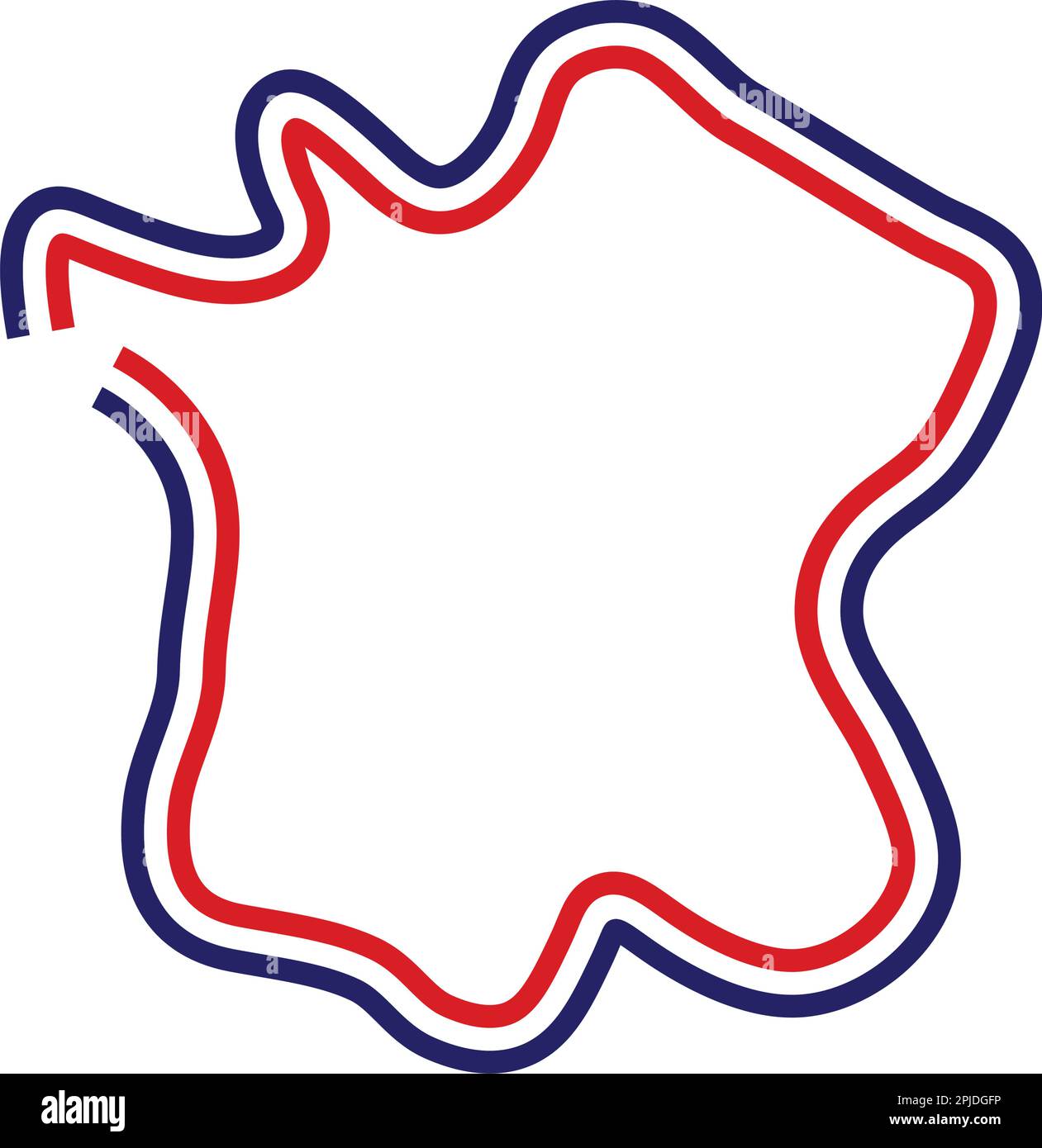 design d'illustration du logo france map Illustration de Vecteur