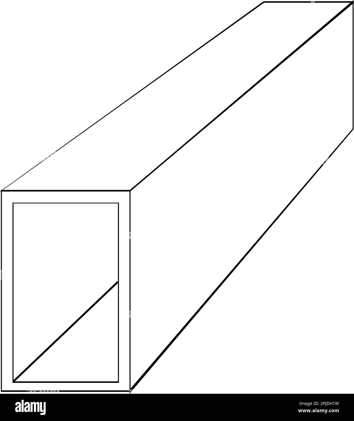 Icône de vecteur de produit en acier. Je forme profil et long. Cet alliage de fer est constitué de carbone et d'une résistance à la traction élevée. Utiliser comme poutre, cadre, poutre ou str Illustration de Vecteur