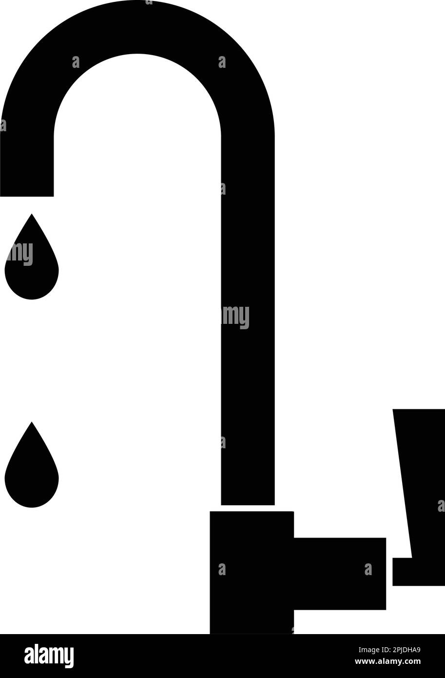 l'eau tombe de l'icône de robinet illustration design Illustration de Vecteur