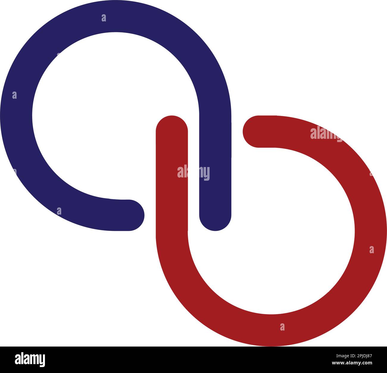 Lettres de l'alphabet icône logo AB modèle vektor Illustration de Vecteur