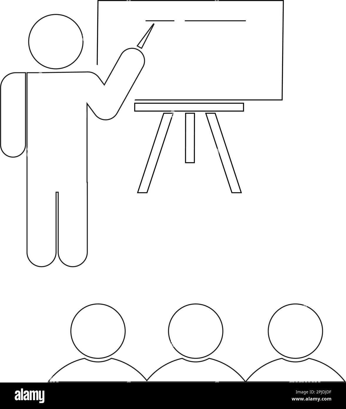 Tableau de craie scolaire vectoriel - Tableau noir ou tableau noir, icône Education Illustration de Vecteur