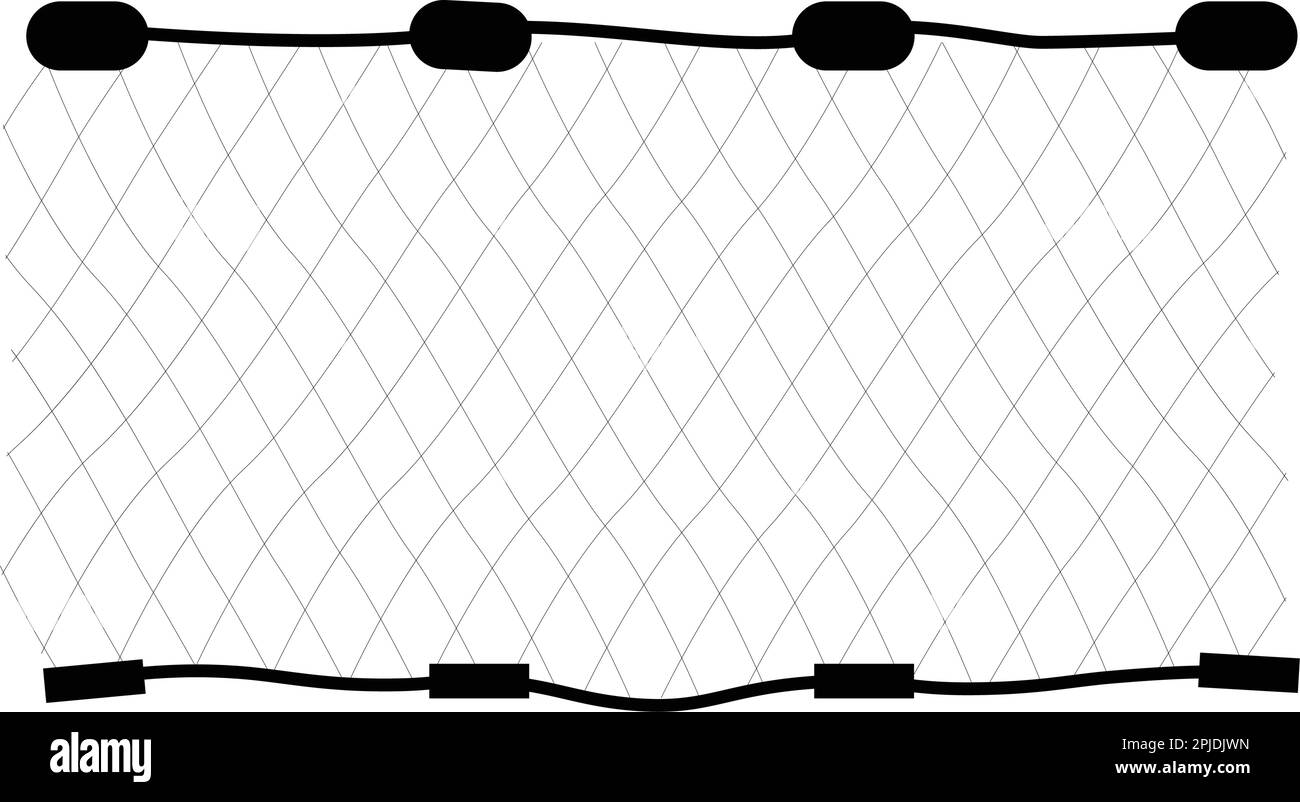 Symbole d'illustration d'icône de vecteur de filet de poisson pour le Web et le design Illustration de Vecteur
