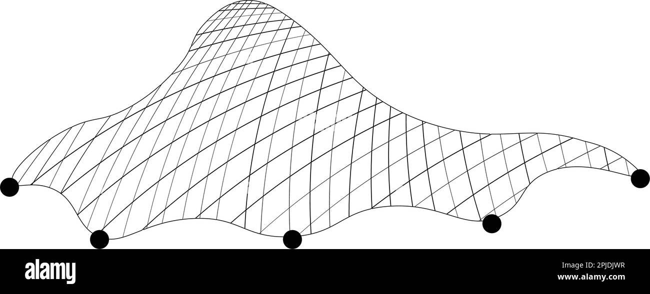 Symbole d'illustration d'icône de vecteur de filet de poisson pour le Web et le design Illustration de Vecteur