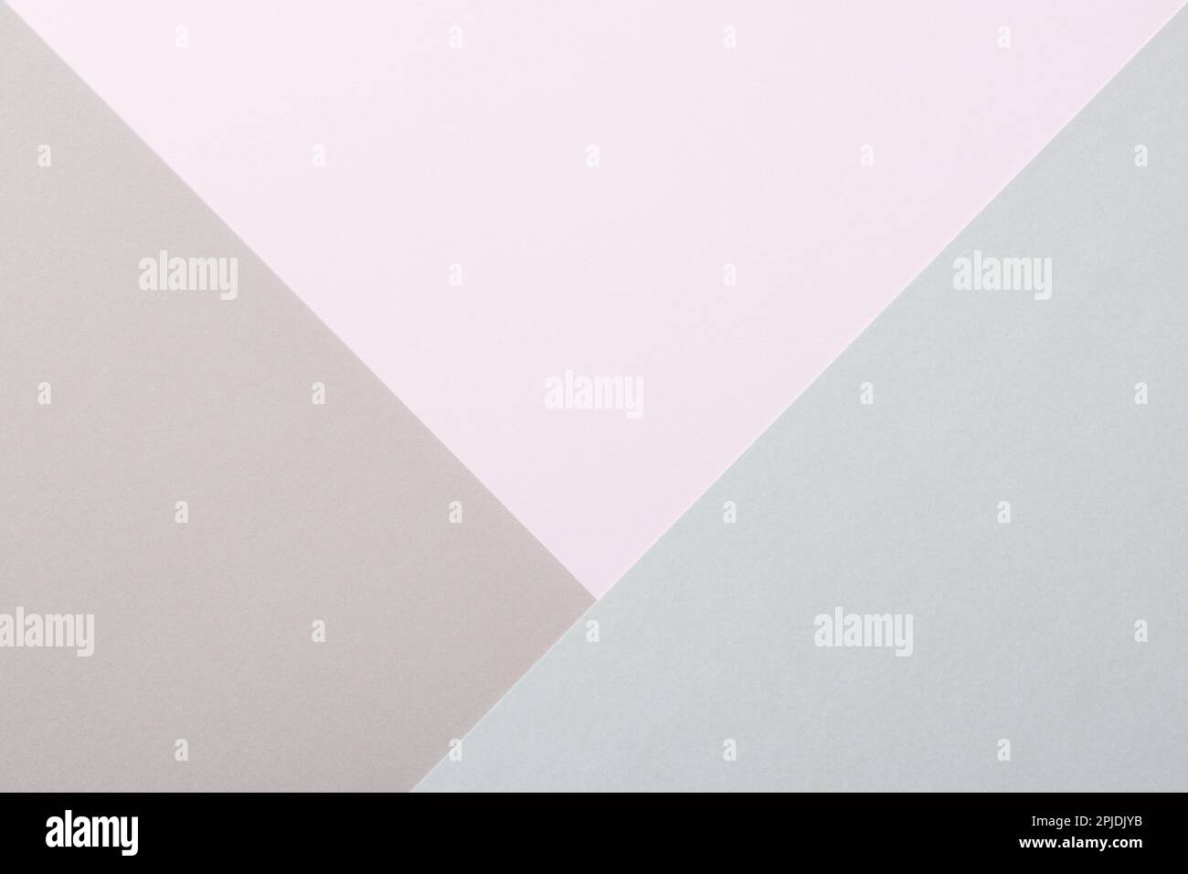 Abstrait pastel et tons doux texture papier minimaliste arrière-plan. Arrière-plan de mise en plan à plat en papier de couleur pâle géométrique. Minimalisme, géométrie et symm Banque D'Images
