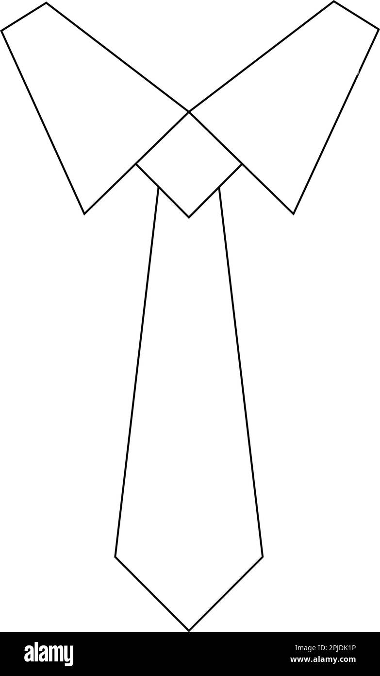 modèle vectoriel de logo de cravate simple Illustration de Vecteur