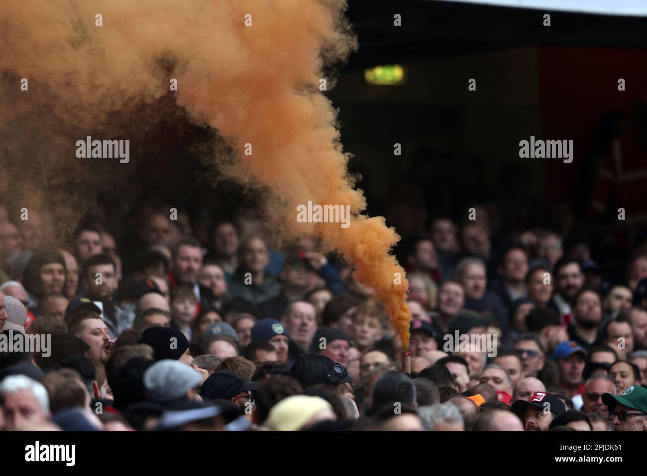 Londres, Royaume-Uni. 01st avril 2023. Une poussée au match de l'Arsenal contre Leeds United EPL, au stade Emirates, Londres, Royaume-Uni sur 1 avril 2023. Crédit : Paul Marriott/Alay Live News Banque D'Images