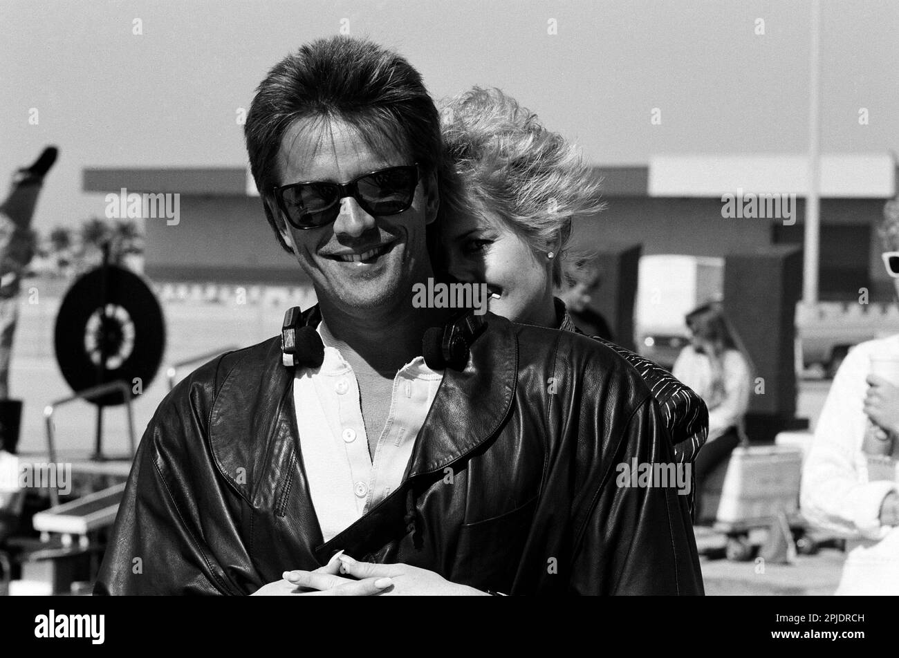 MELANIE GRIFFITH ET DON JOHNSON À MIAMI VICE (1984). Crédit : UNIVERSAL TV / Album Banque D'Images