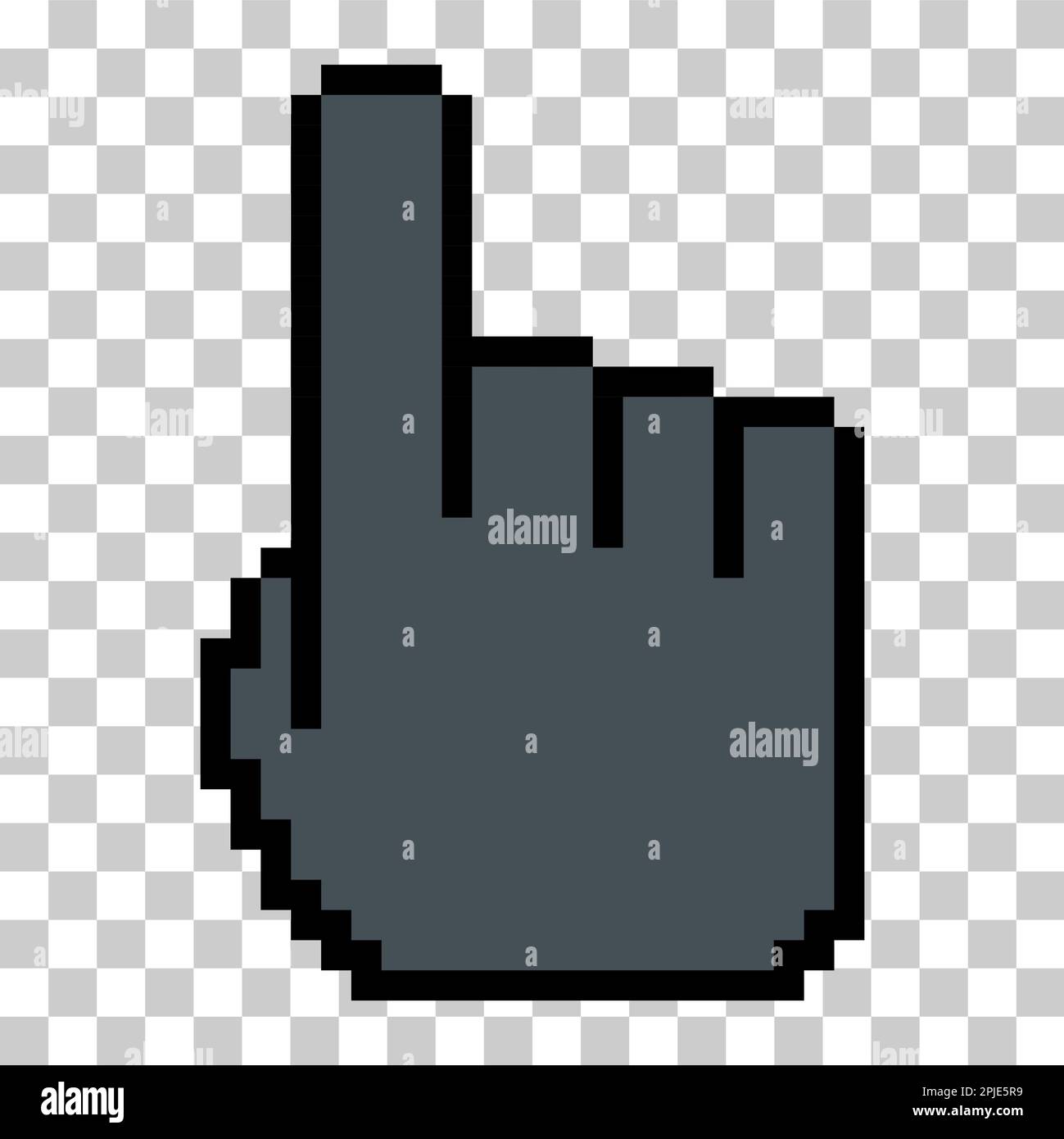 Icône de pixel du curseur de la souris, symbole de clic Web, illustration du vecteur du pointeur de l'ordinateur . Illustration de Vecteur