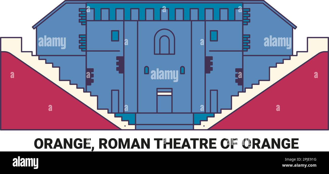 Ancient theatre of orange Banque d'images vectorielles - Alamy