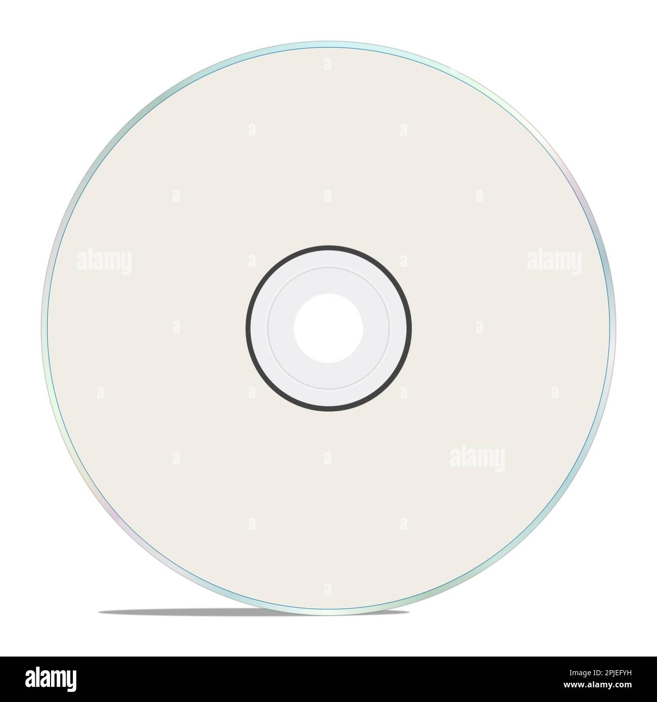 Modèle blanc de CD ou de DVD vierge pour les présentations et le design. 3D  rendu. Image générée numériquement. Isolé sur fond blanc Photo Stock - Alamy