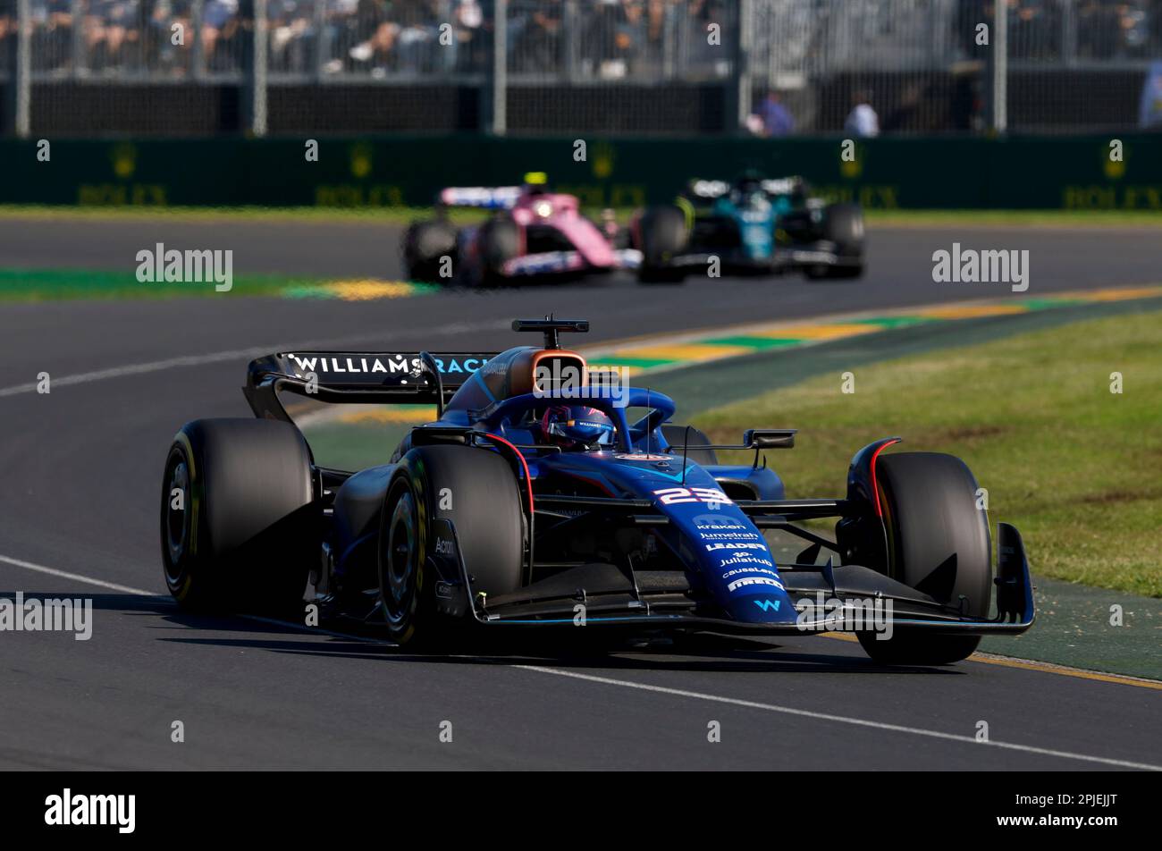 Melbourne, Australie. 02nd avril 2023. 23 ALBON Alexander (tha), Williams Racing FW45, action pendant la Formule 1 Rolex Grand Prix d'Australie 2023, 3rd ronde du Championnat du monde de Formule 1 2023 de 31 mars à 2 avril 2023 sur le circuit Albert Park, à Melbourne, Australie - photo DPPI crédit: DPPI Media/Alay Live News Banque D'Images