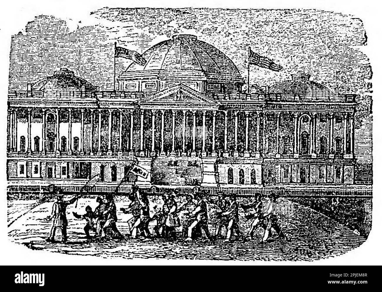 Image de la couverture de l'esclavage et de la traite des esclaves à la capitale nationale, 1846 Banque D'Images