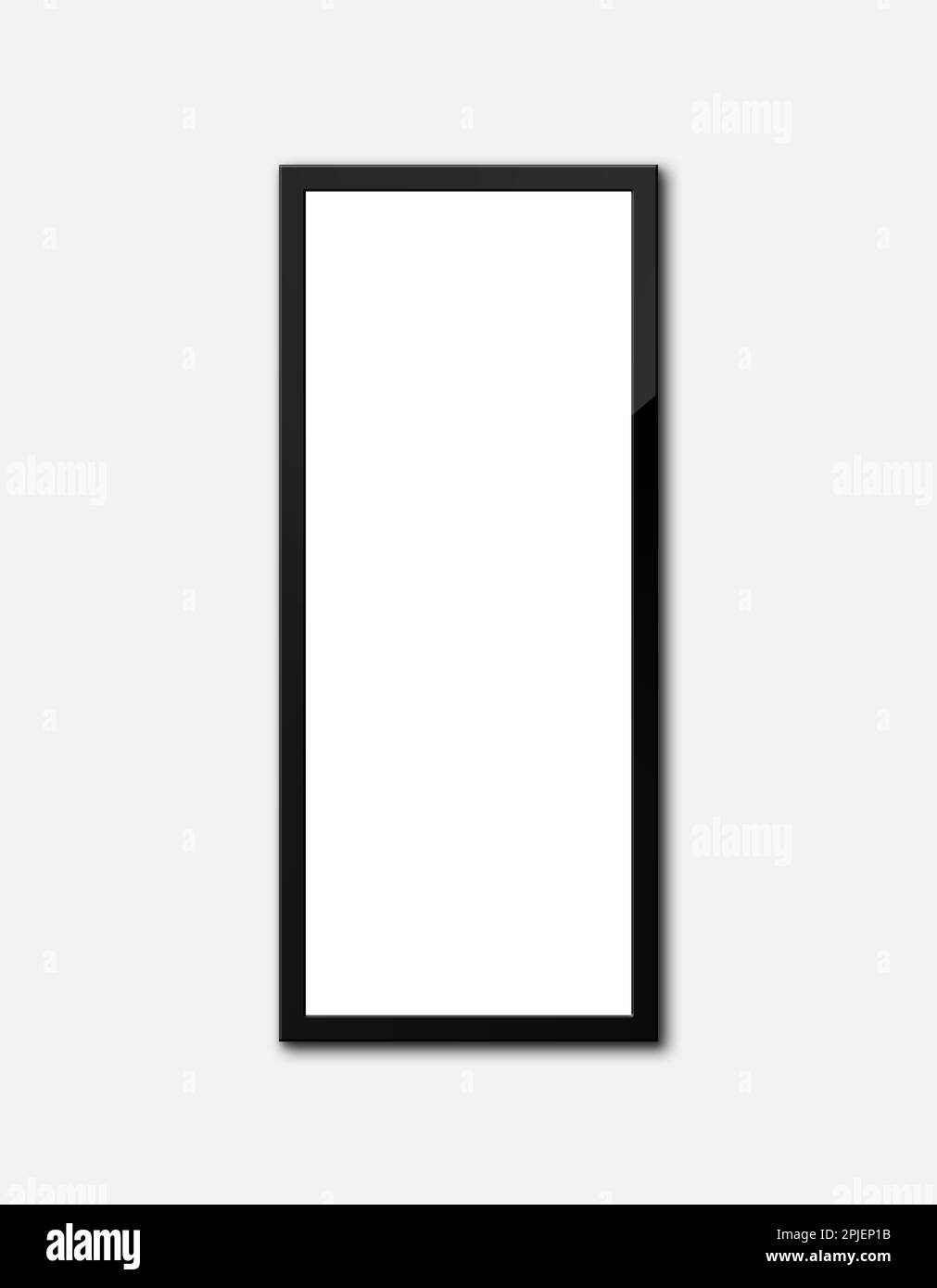 Maquette de cadre d'affiche sur l'arrière-plan du mur Banque D'Images