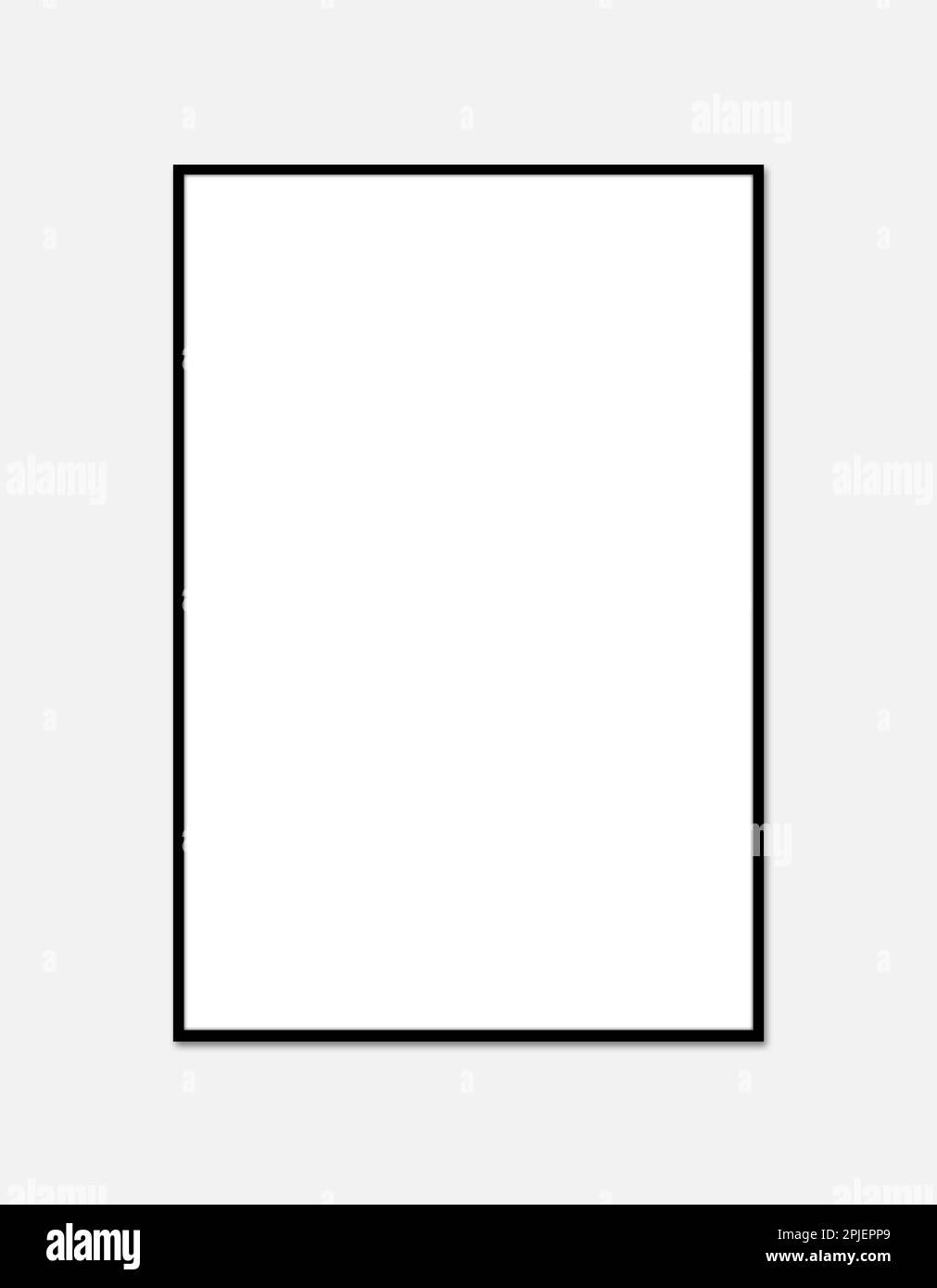 Maquette de cadre d'affiche sur l'arrière-plan du mur Banque D'Images