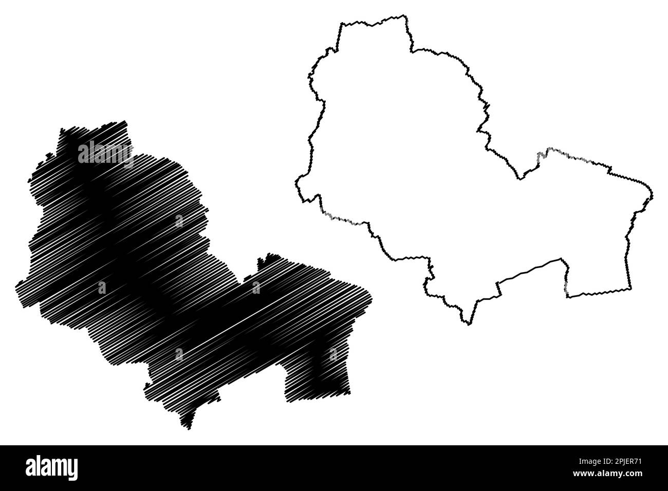 Metropolitan Borough of Wigan (Royaume-Uni de Grande-Bretagne et d'Irlande du Nord, comté métropolitain et cérémonial Greater Manchester, Angleterre) m Illustration de Vecteur