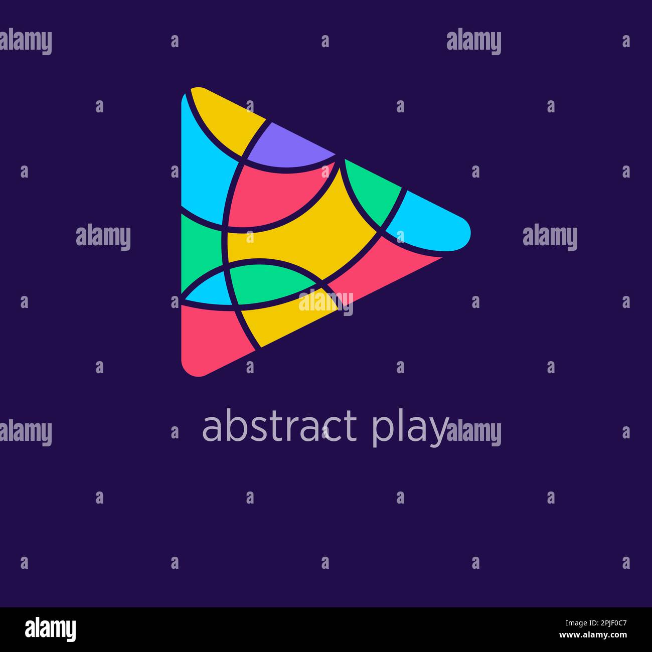 Icône de logo de démarrage abstrait moderne. Transitions de couleur de conception uniques. Modèle de logo de début coloré. vecteur. Illustration de Vecteur