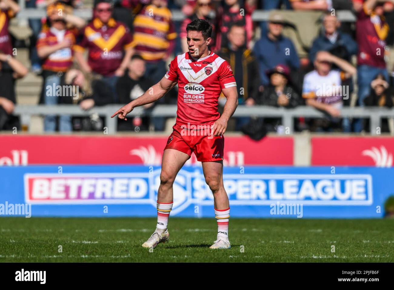 Salford Red Devils' Rhys Williams during the Super League match at the AJ  Bell Stadium, Salford Stock Photo - Alamy