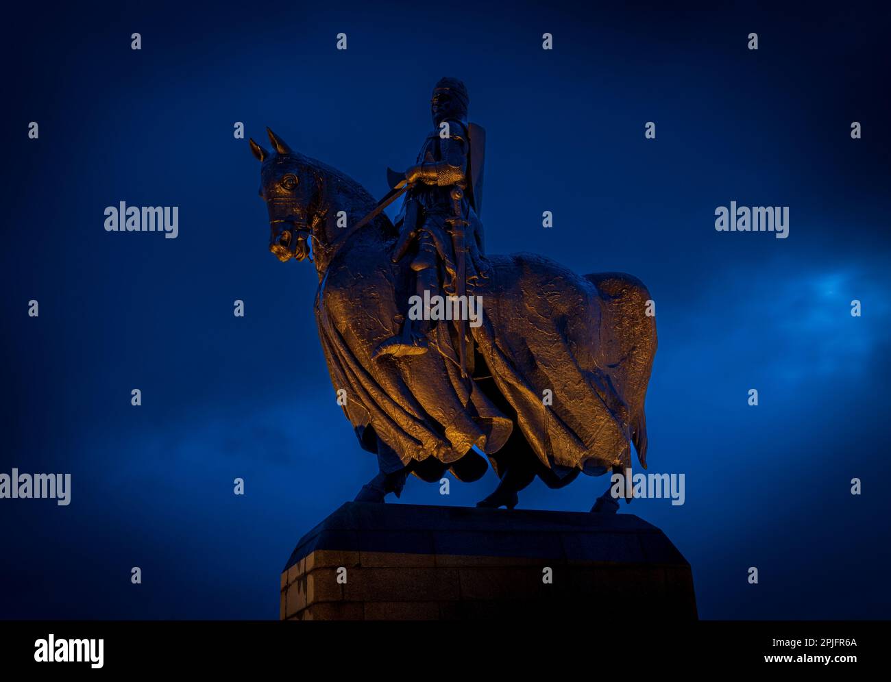 Statue de Robert-Bruce à Bannockburn Banque D'Images