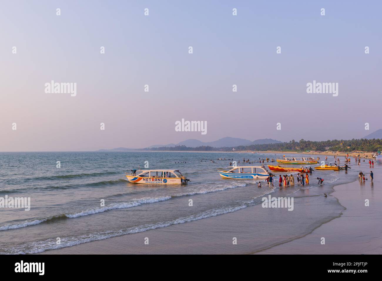 Murudeshwar Beach (Ville côtière de Karnataka, Inde) Banque D'Images