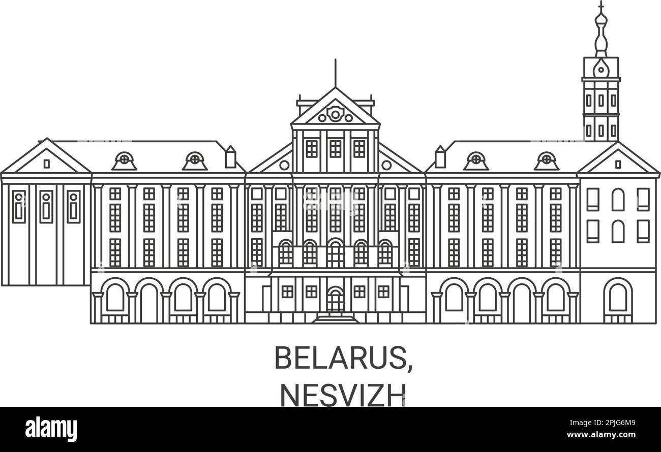 Bélarus, Nesvizh Voyage illustration vecteur Illustration de Vecteur