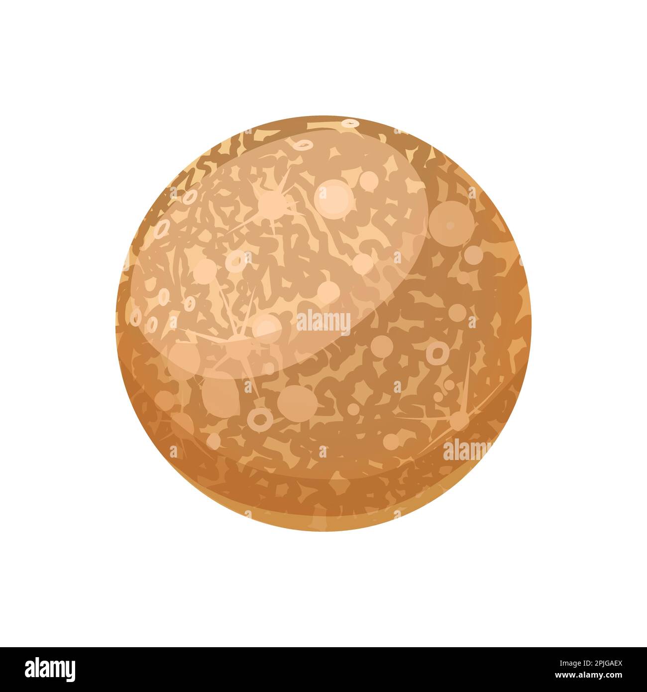 Planète Mercure. Planètes du système solaire Illustration de Vecteur