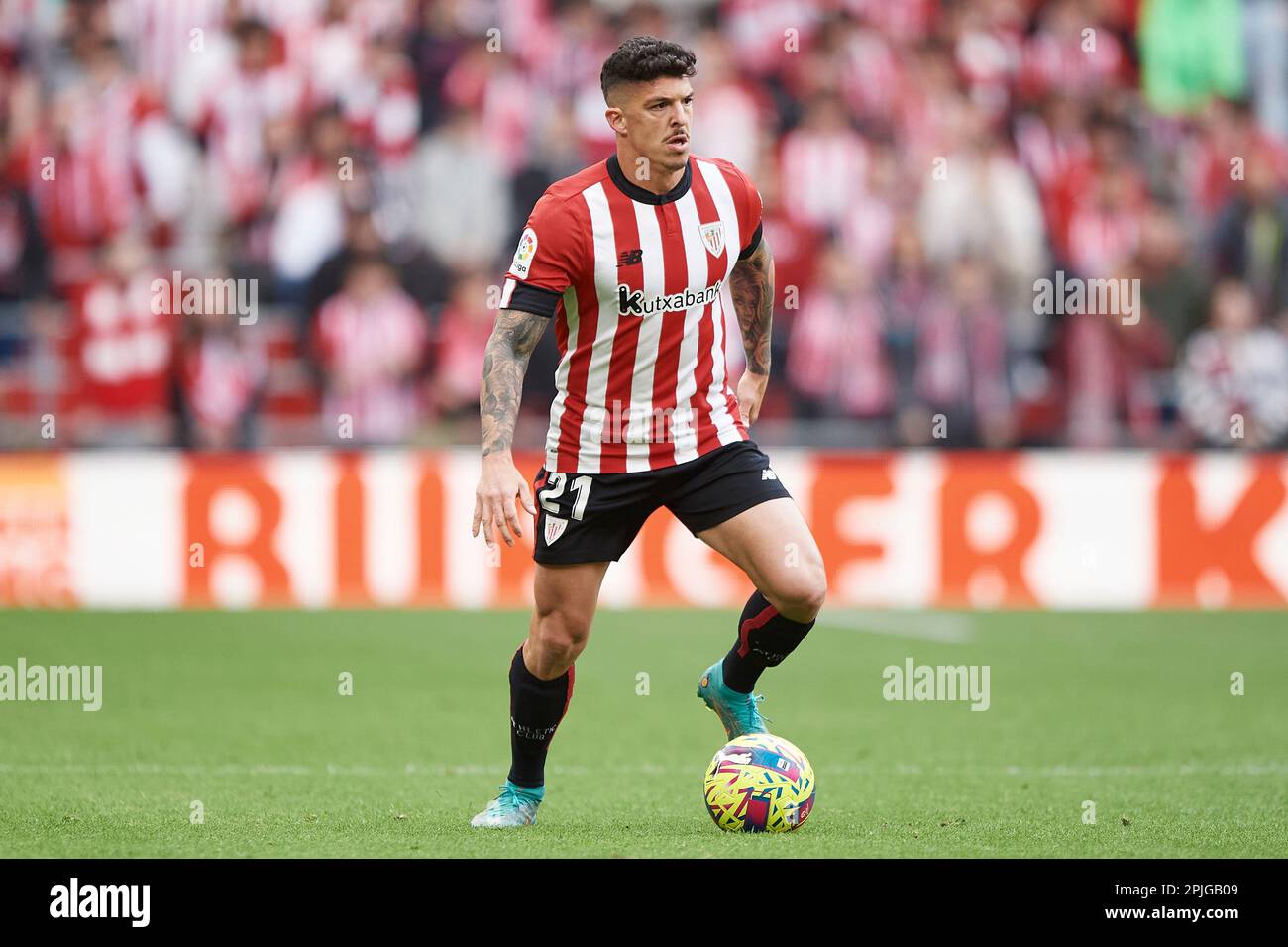 Ander CAPA du club d'athlétisme lors du match de la Liga Santander entre le club d'athlétisme et Getafe CF au stade San Mames sur 1 avril 2023, à Bilbao, S Banque D'Images