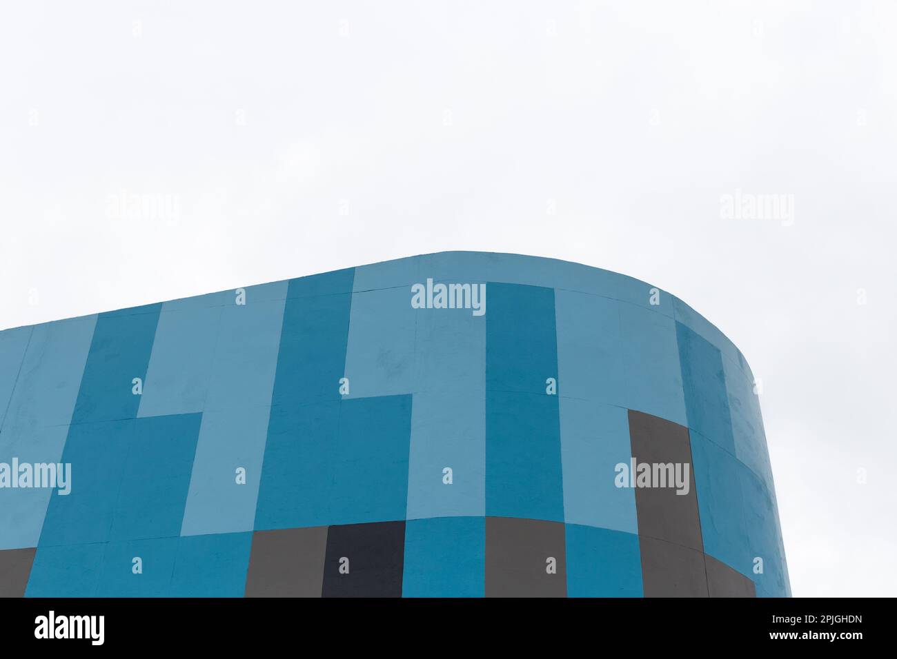 Résumé vue rapprochée d'un bâtiment moderne. Banque D'Images