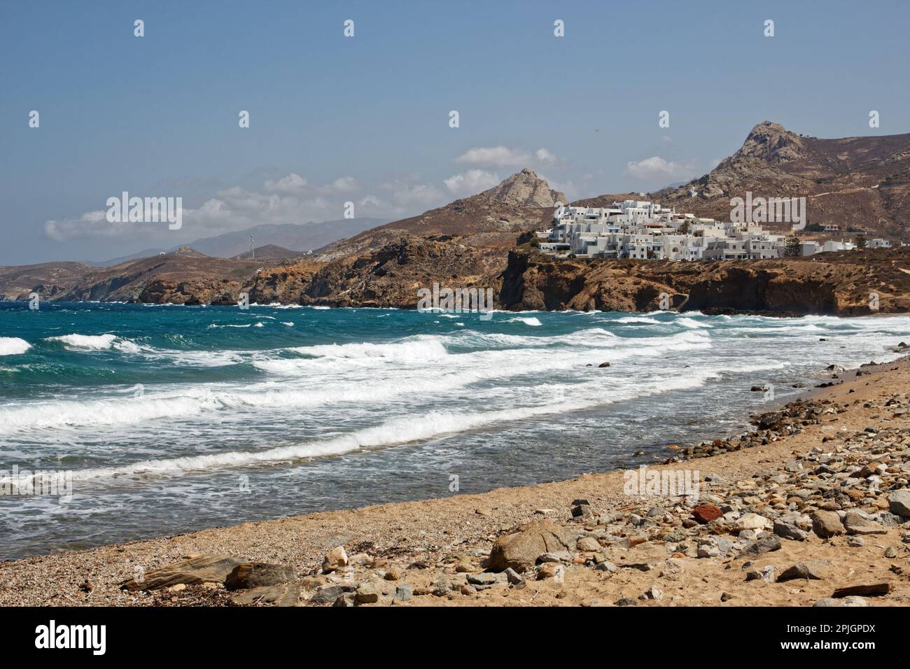 Une journée d'été ensoleillée à l'île de Naxos, en Grèce Banque D'Images