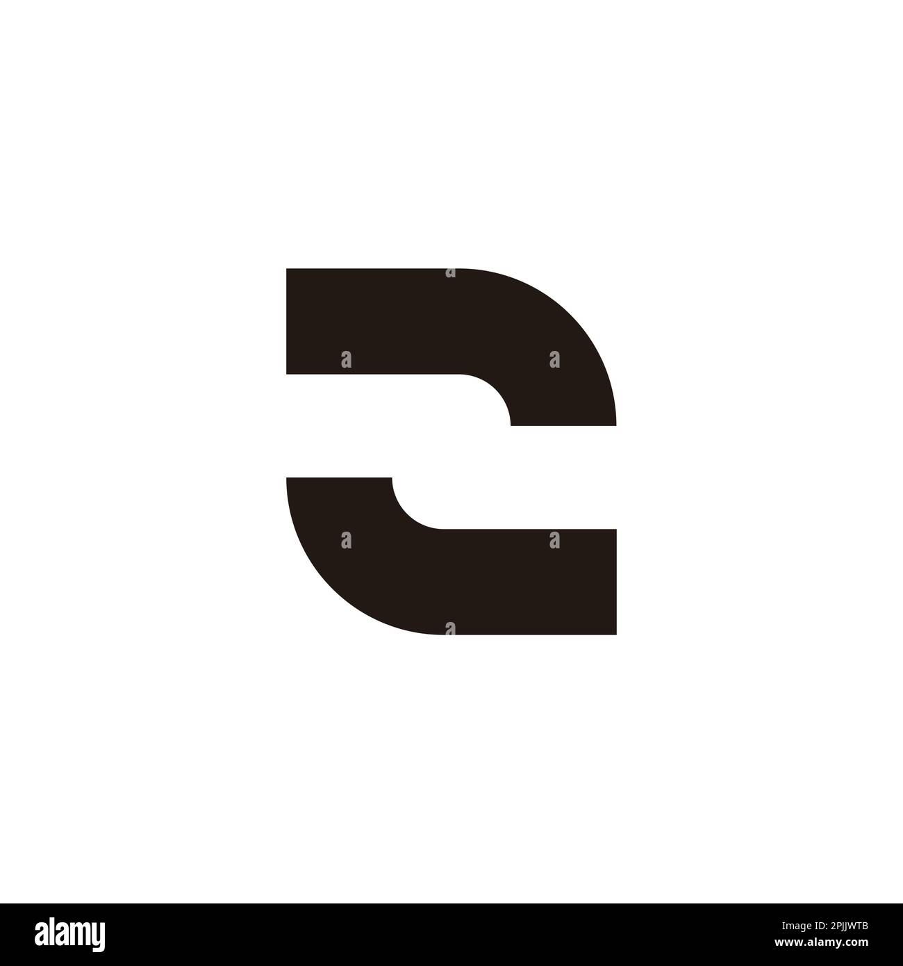 lettre z 2 carré rotation simple ligne logo vecteur Illustration de Vecteur