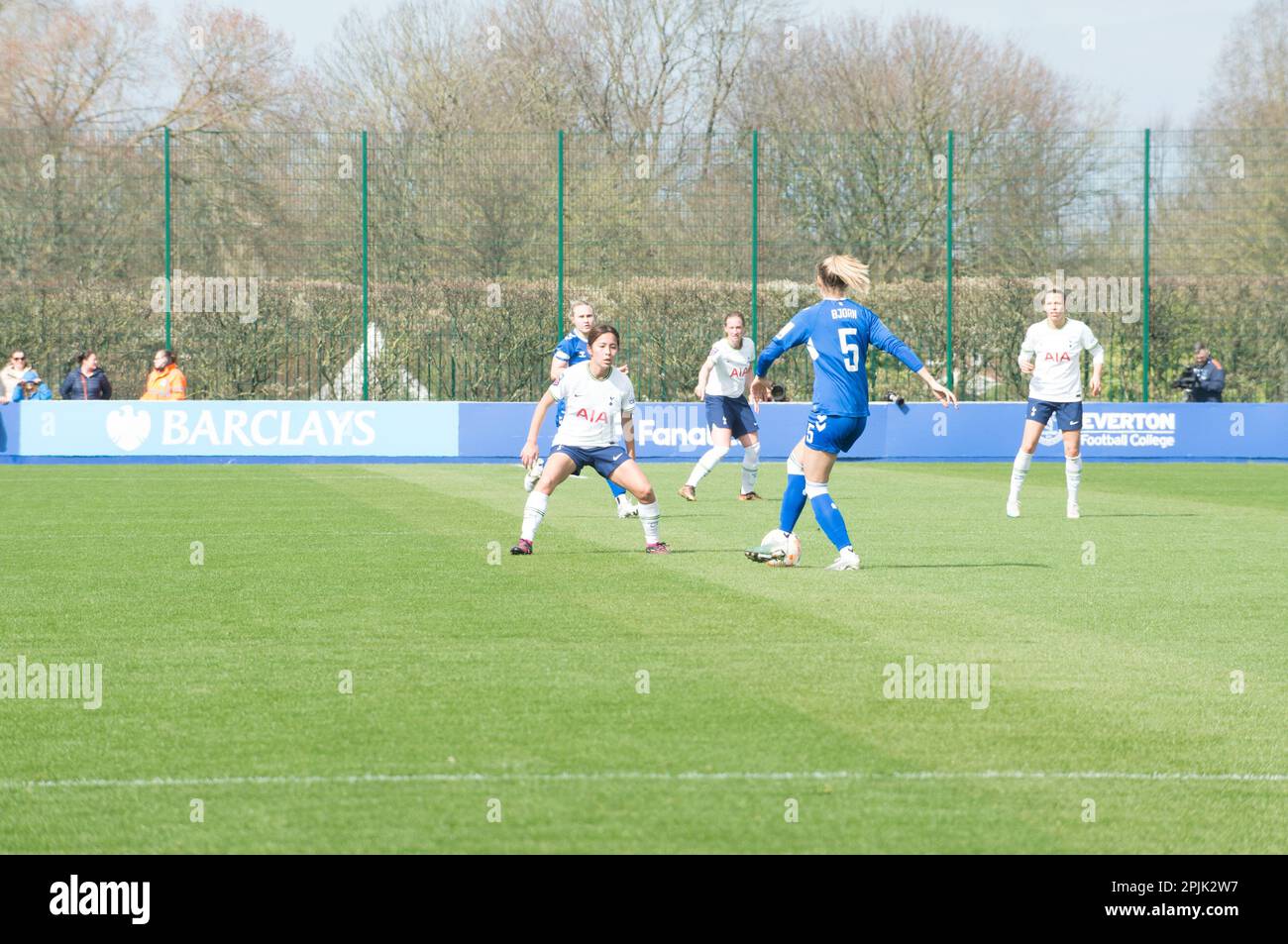 WSL Everton V Tottenham Hotspur au stade Walton Park, Liverpool note 2-1 à Everton (Terry Scott/SPP) crédit: SPP Sport Press photo. /Alamy Live News Banque D'Images