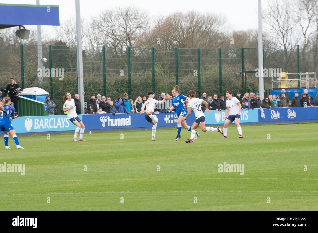 WSL Everton V Tottenham Hotspur au stade Walton Park, Liverpool note 2-1 à Everton (Terry Scott/SPP) crédit: SPP Sport Press photo. /Alamy Live News Banque D'Images