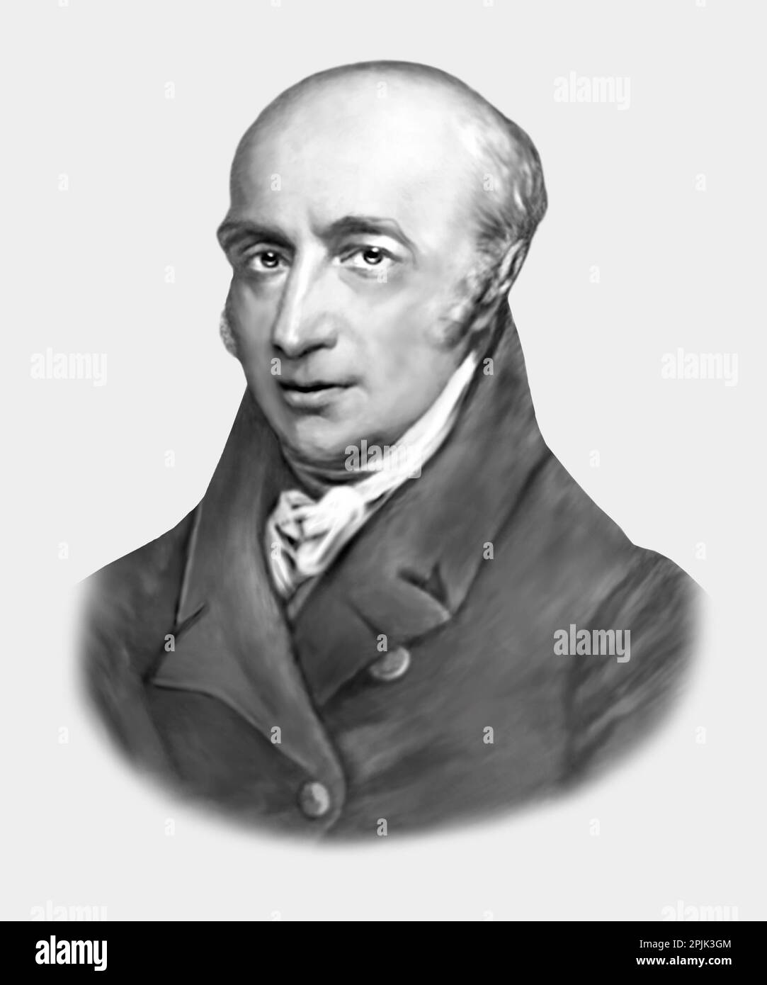 William Hyde Wollaston 1766-1828 physicien chimiste anglais Banque D'Images