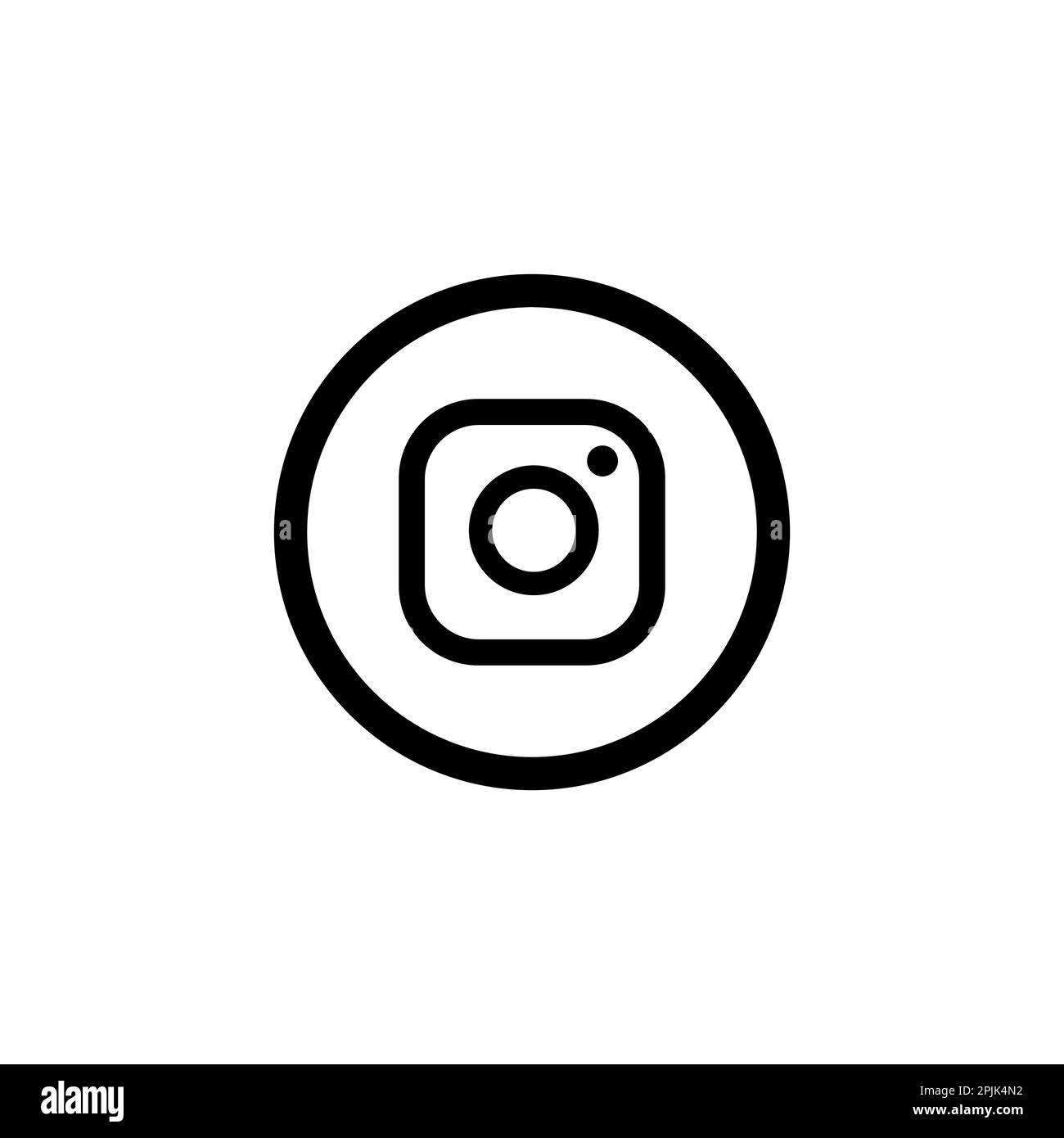 Vecteur d'icône Instagram. Icône Instagram. conception d'icônes de médias sociaux Illustration de Vecteur