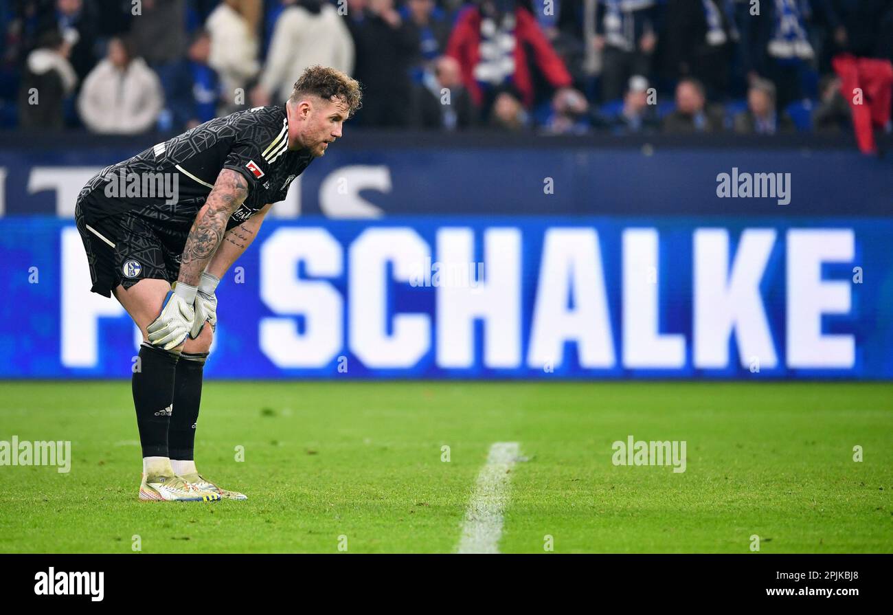 Bundesliga, Veltins Arena, FC Schalke 04 contre Bayer Leverkusen; Ralf Fährmann (S04) Banque D'Images