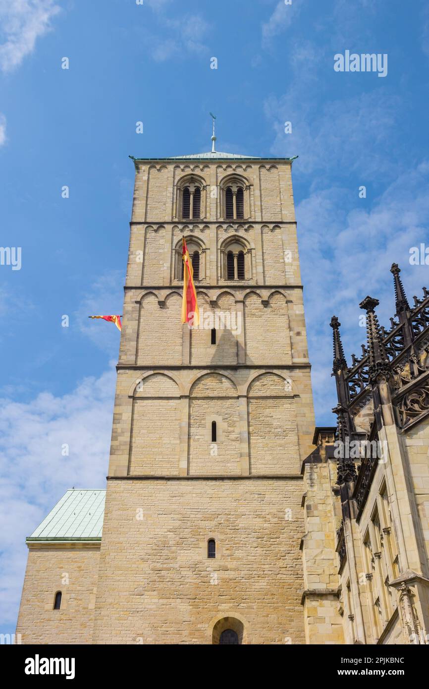 Tour de l'église historique Dom à Munster, Allemagne Banque D'Images