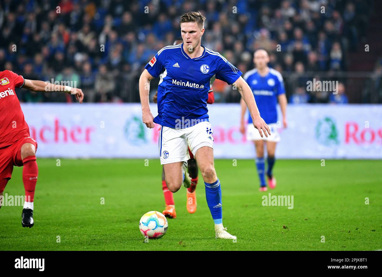 Bundesliga, Veltins Arena, FC Schalke 04 contre Bayer Leverkusen; Marius Bülter (S04) Banque D'Images