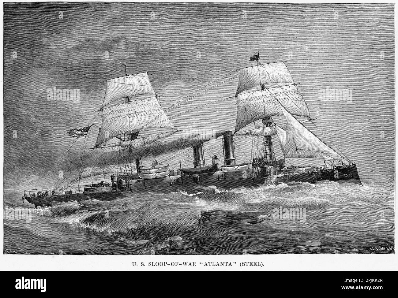 US Sloop of War Atlanta Banque D'Images