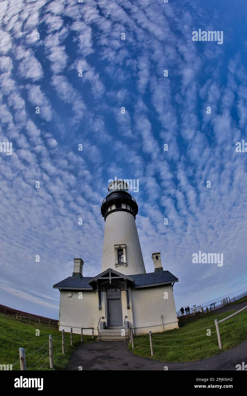 États-Unis, Oregon, Newport. Phare de Yaquina Head Banque D'Images