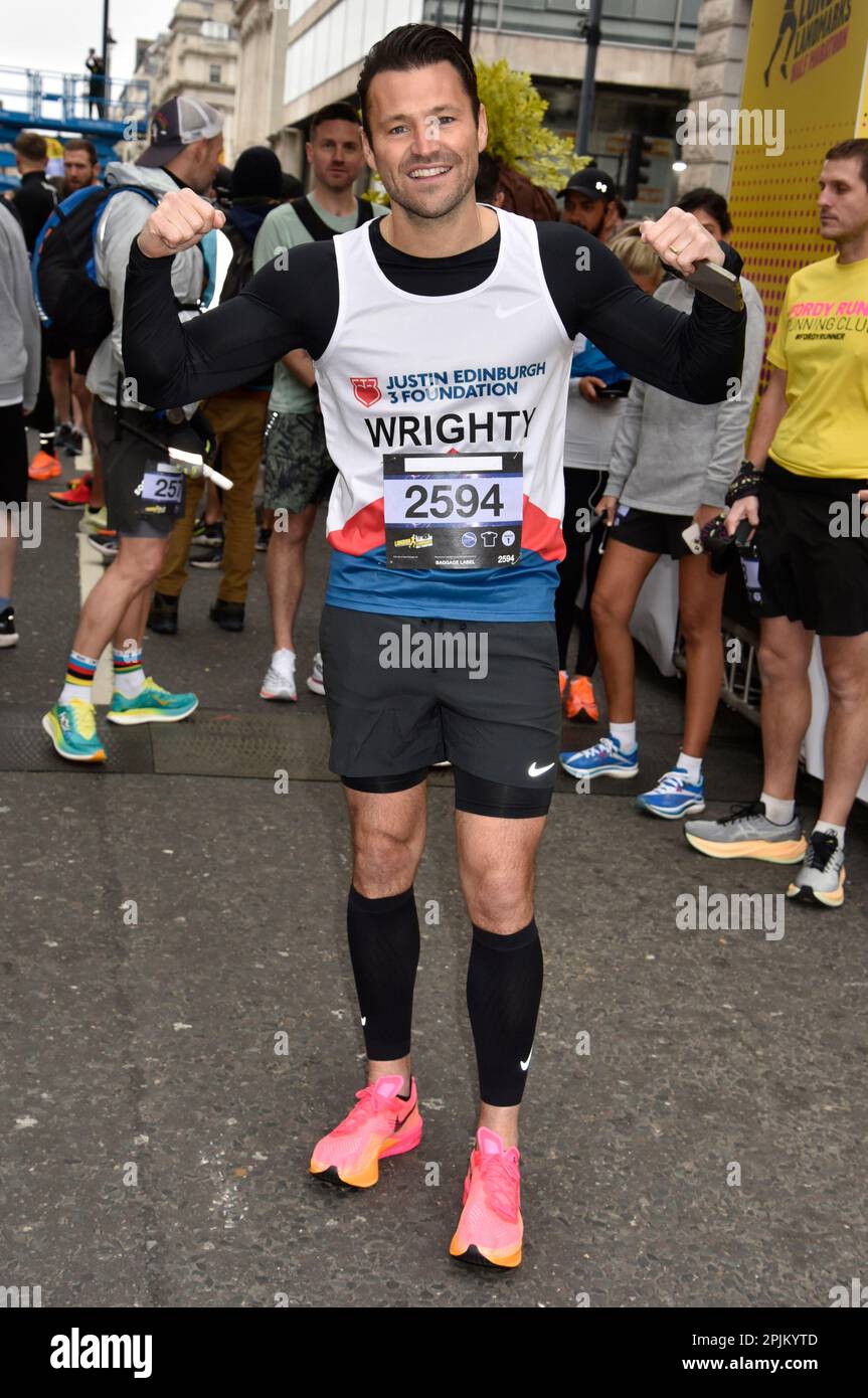 Mark Wright au début du semi-marathon des monuments de Londres 2023 à Pall Mall East, Londres. Sue Andrews/Alamy. Banque D'Images