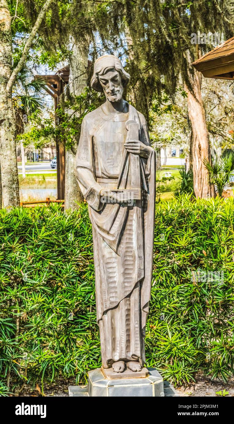 Statue de Saint, Saint Augustine, Floride. Fondée 1565 Banque D'Images